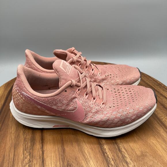 Nike Air Zoom Pegasus 35 Shoes Womens Size 9 Pink Running Comfort Walking Sneake - Picture 1 of 8